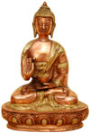 Brass Made Buddha Sculpture - Buddhism Artifacts India