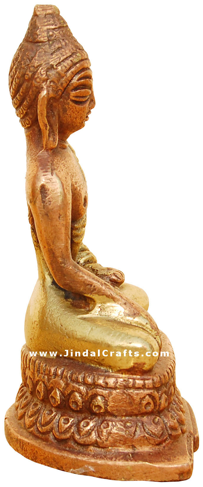 Brass Buddha Figure - Buddhism Artifact from India