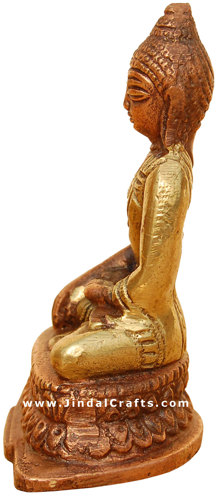 Brass Buddha Figure - Buddhism Artifact from India
