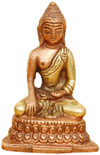 Brass Buddha Figure - Buddhism Artifact from India