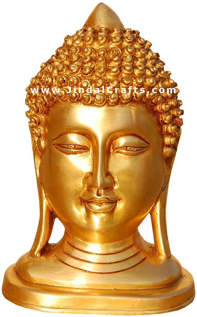 Peaceful Buddha - Brass made Buddhist Art from India