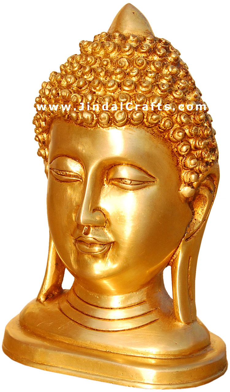 Peaceful Buddha - Brass made Buddhist Art from India