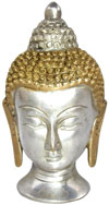 Buddha Head Handmade Indian Tibetan Artifact Idol Art