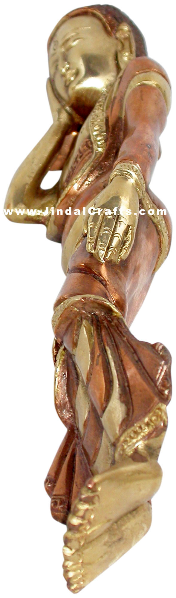 Reclining Buddha Tibetan Indian Staute Buddhism Art