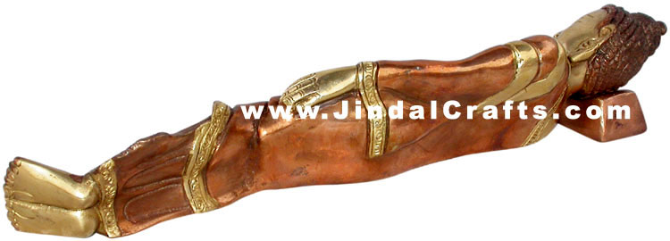 Reclining Buddha Tibetan Indian Staute Buddhism Art