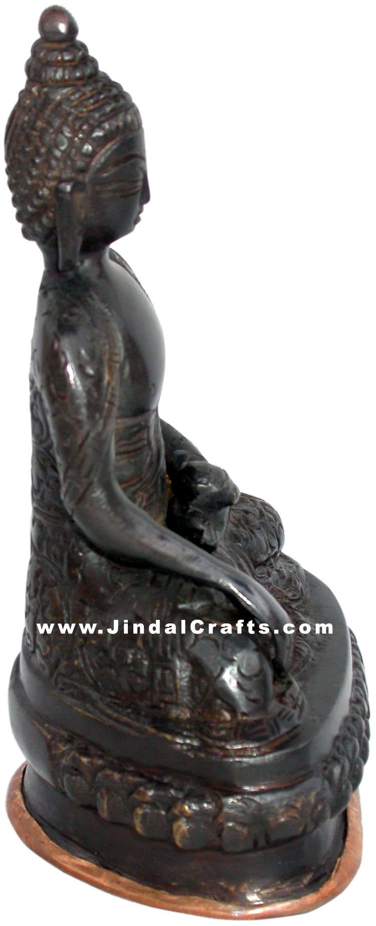 Antique Buddha Sculpture Buddhism Religious Bronze Idol