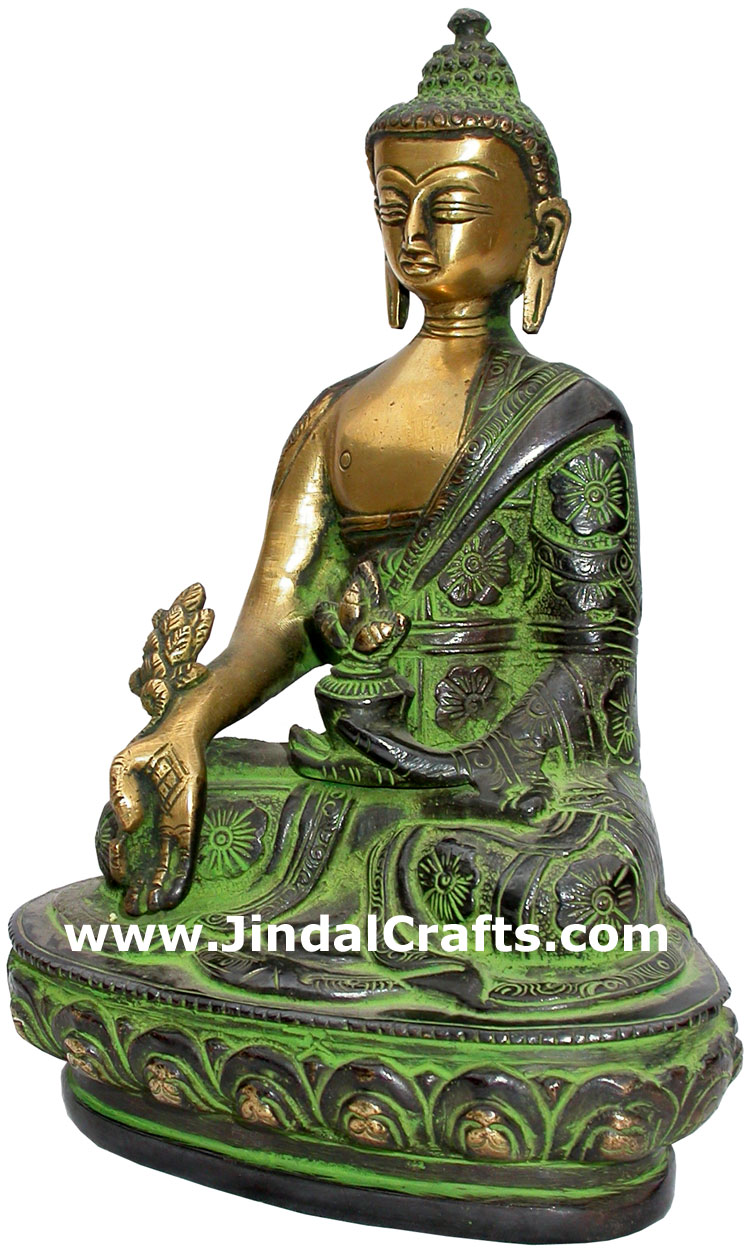 Antique Finish Budha Sculpture Buddism Religious Exclusive Craft