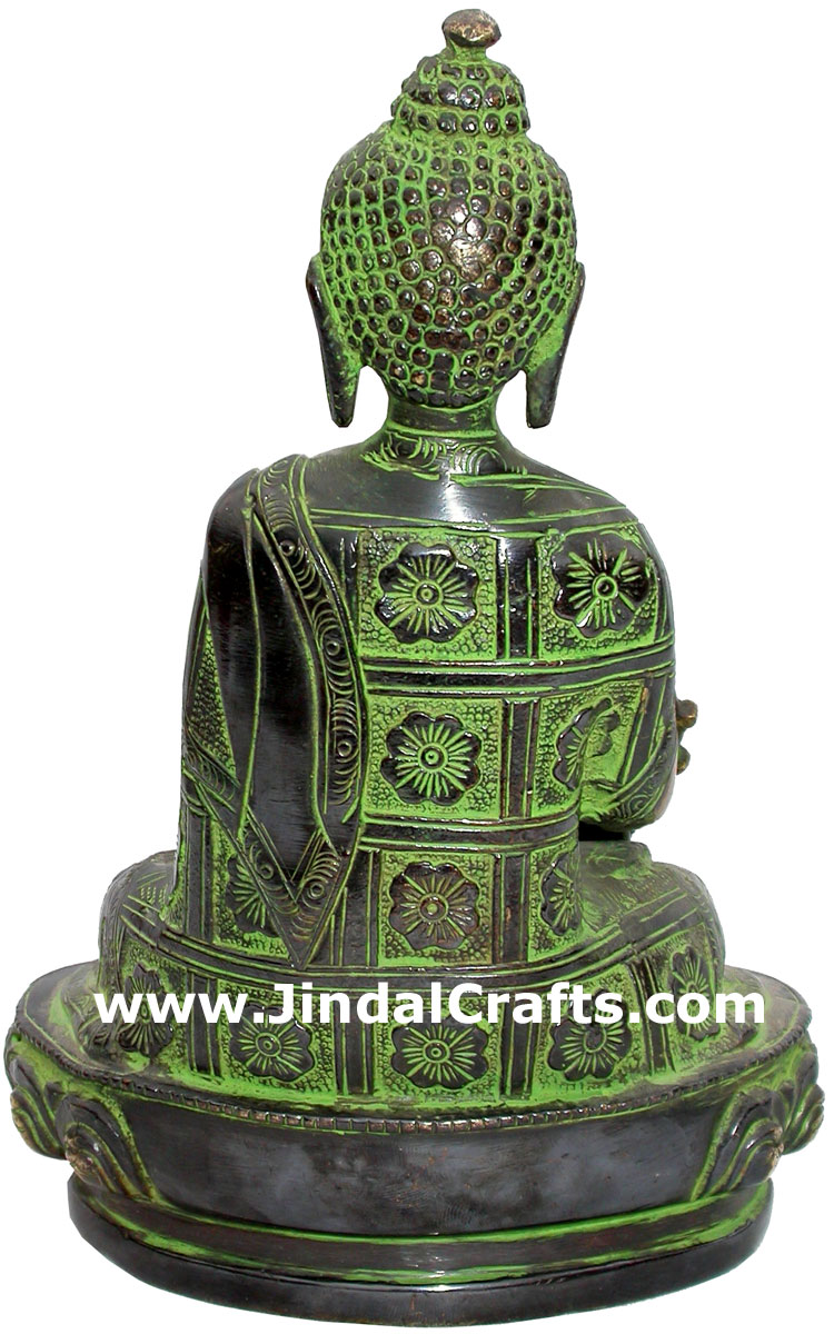 Antique Finish Budha Sculpture Buddism Religious Exclusive Craft