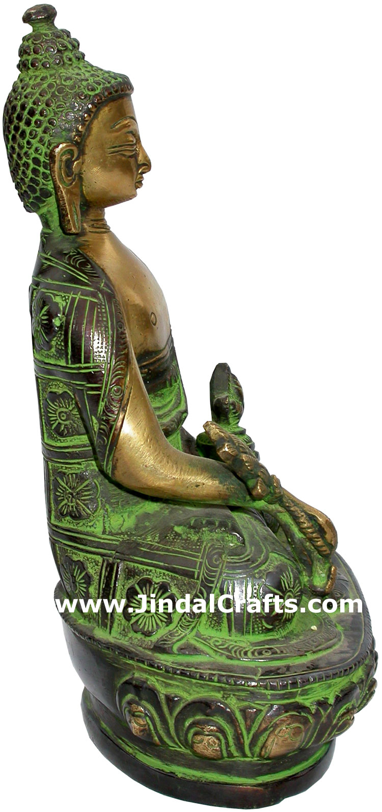 Antique Finish Budha Sculpture Buddism Religious Exclusive Craft