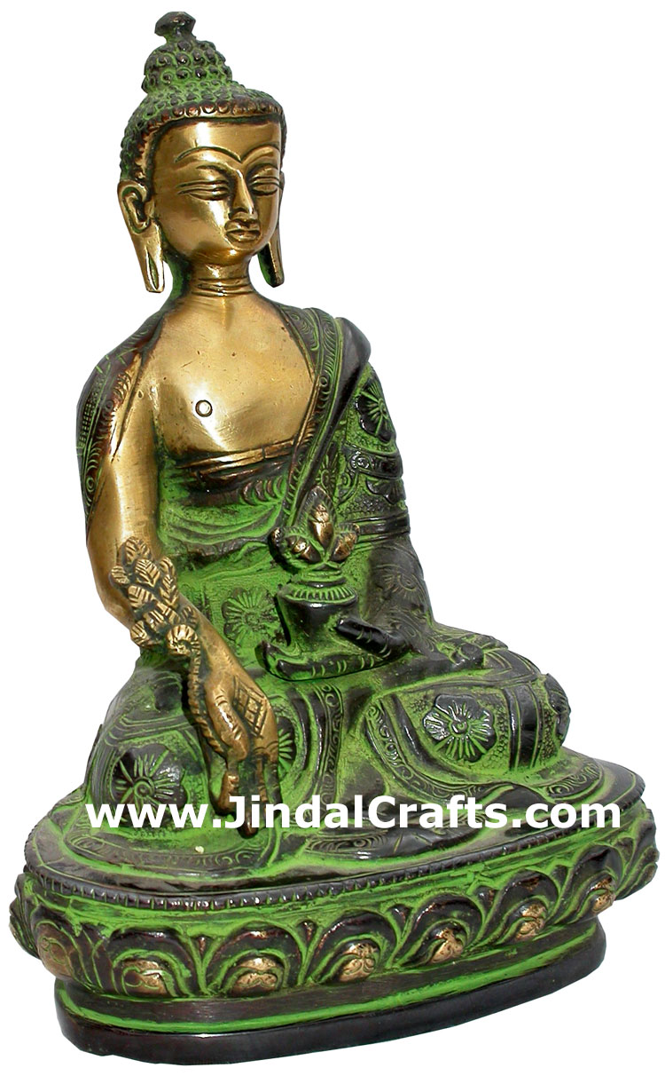 Antique Finish Budha Sculpture Buddism Religious Exclusive Craft