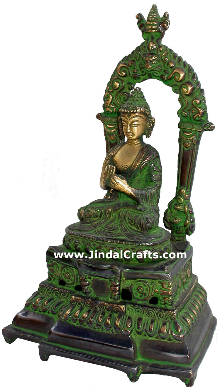 Antique Finish Buddha Statues Himalayan Handicrafts Art