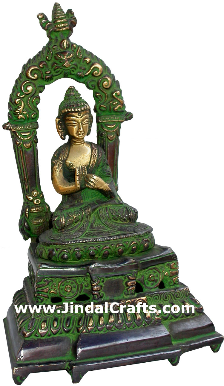 Antique Finish Buddha Statues Himalayan Handicrafts Art