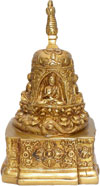 Buddha Stupa Tibetan Religious Buddha Figurine Statue Exclusive