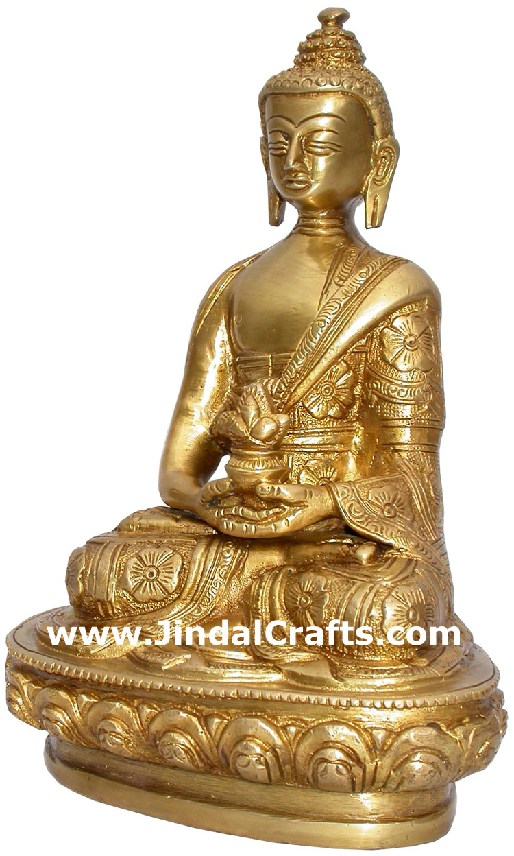 Lord Buddha Peaceful Sculpture India Hand Crafted Unique Idols Handicrafts