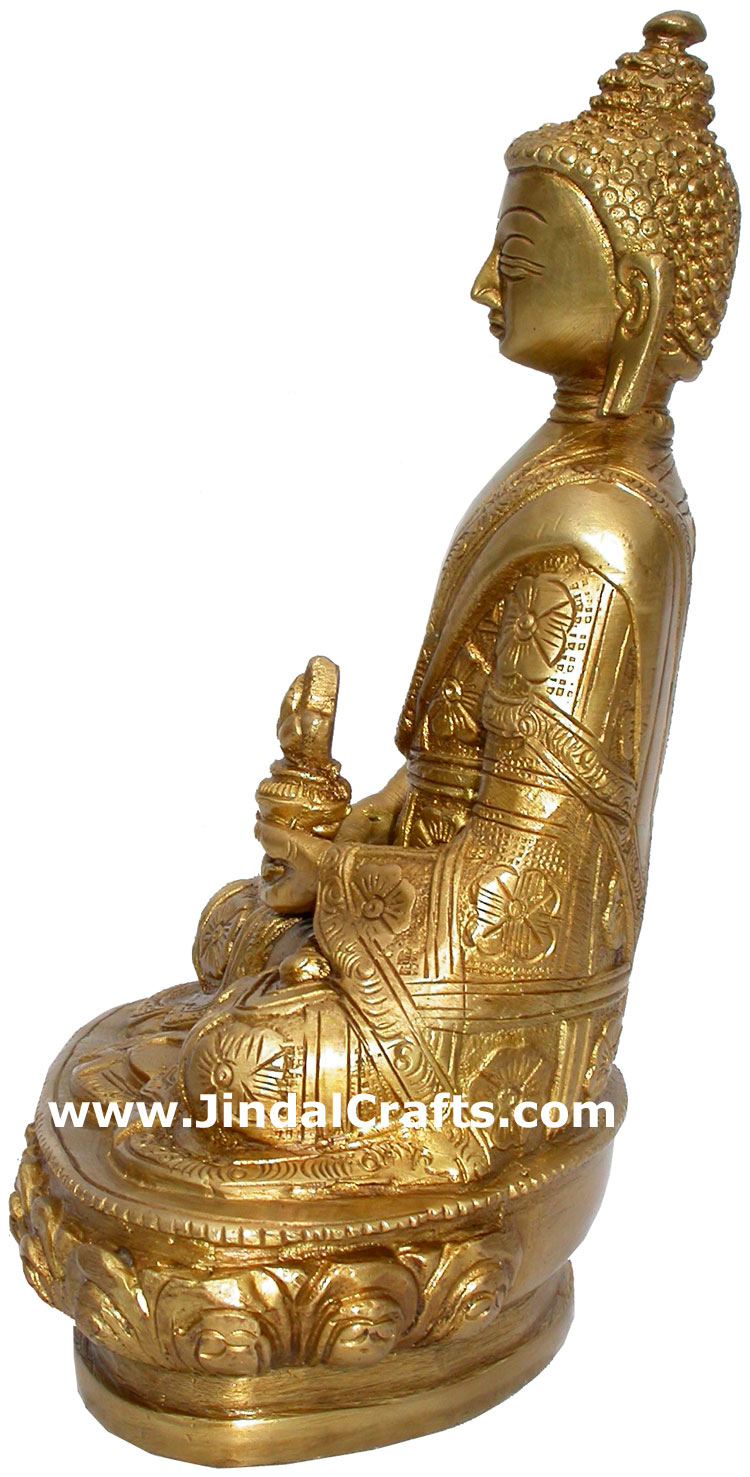 Lord Buddha Peaceful Sculpture India Hand Crafted Unique Idols Handicrafts