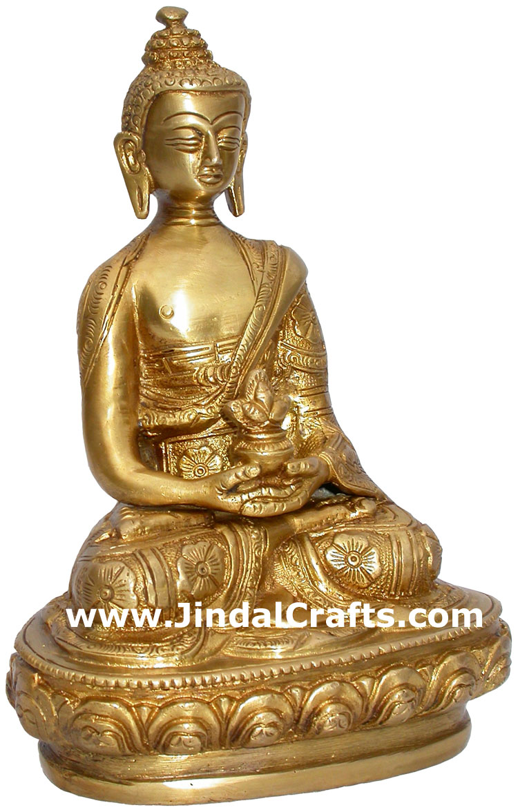 Lord Buddha Peaceful Sculpture India Hand Crafted Unique Idols Handicrafts