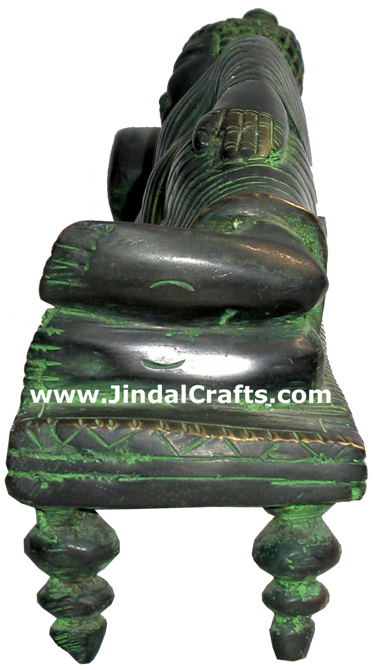 Antique Finish Buddha Hand Made Brass Tibetan Figurine