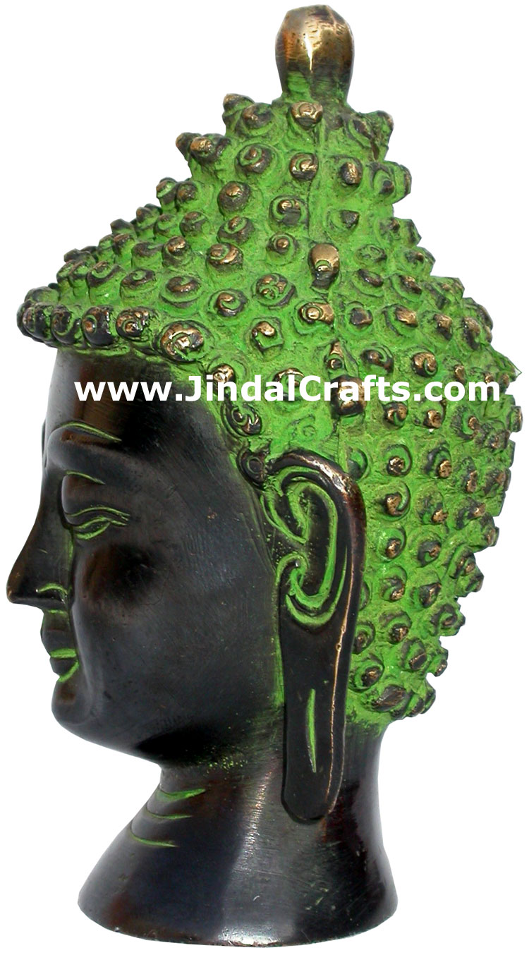 Buddha Head Antique Finish Metal Handicrafts Bronze