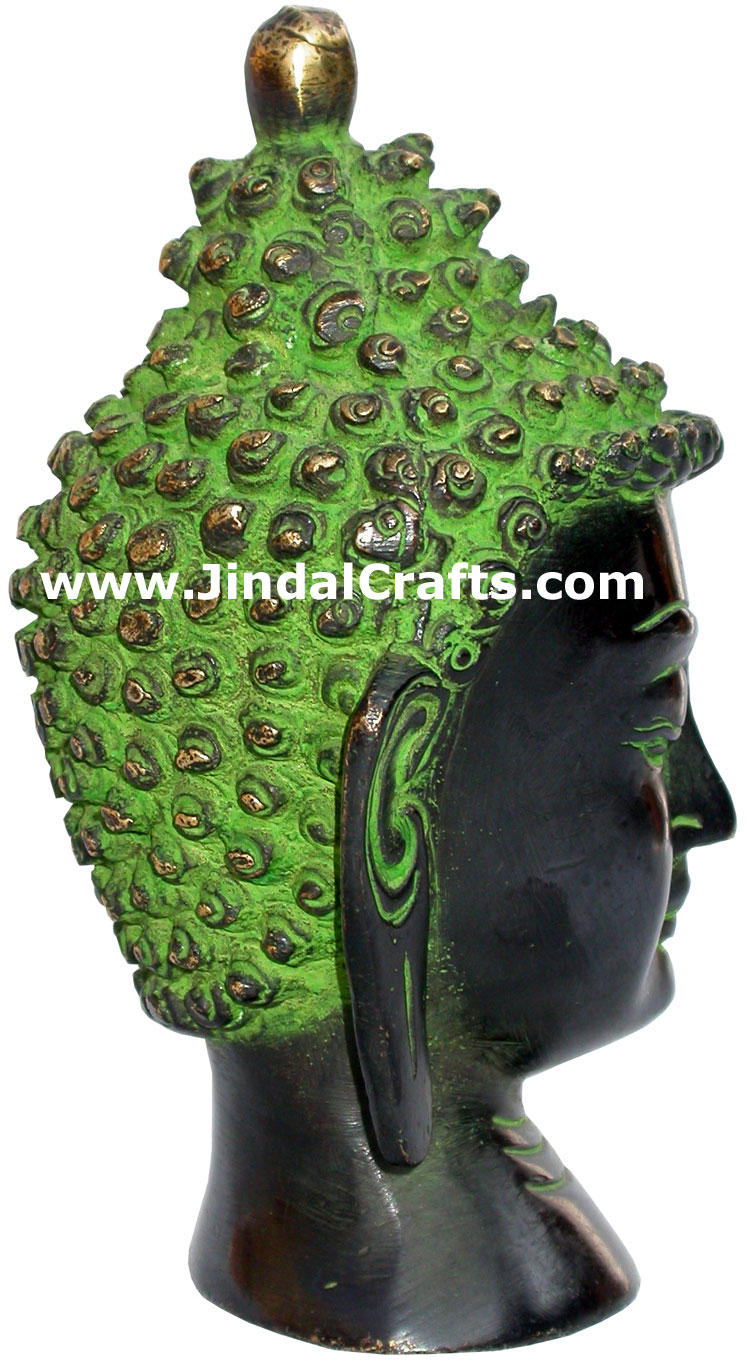 Buddha Head Antique Finish Metal Handicrafts Bronze