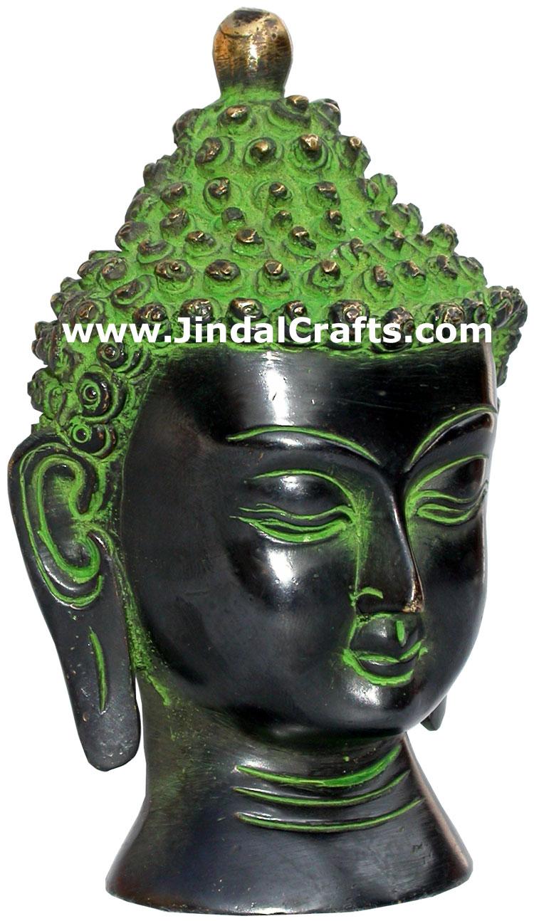 Buddha Head Antique Finish Metal Handicrafts Bronze