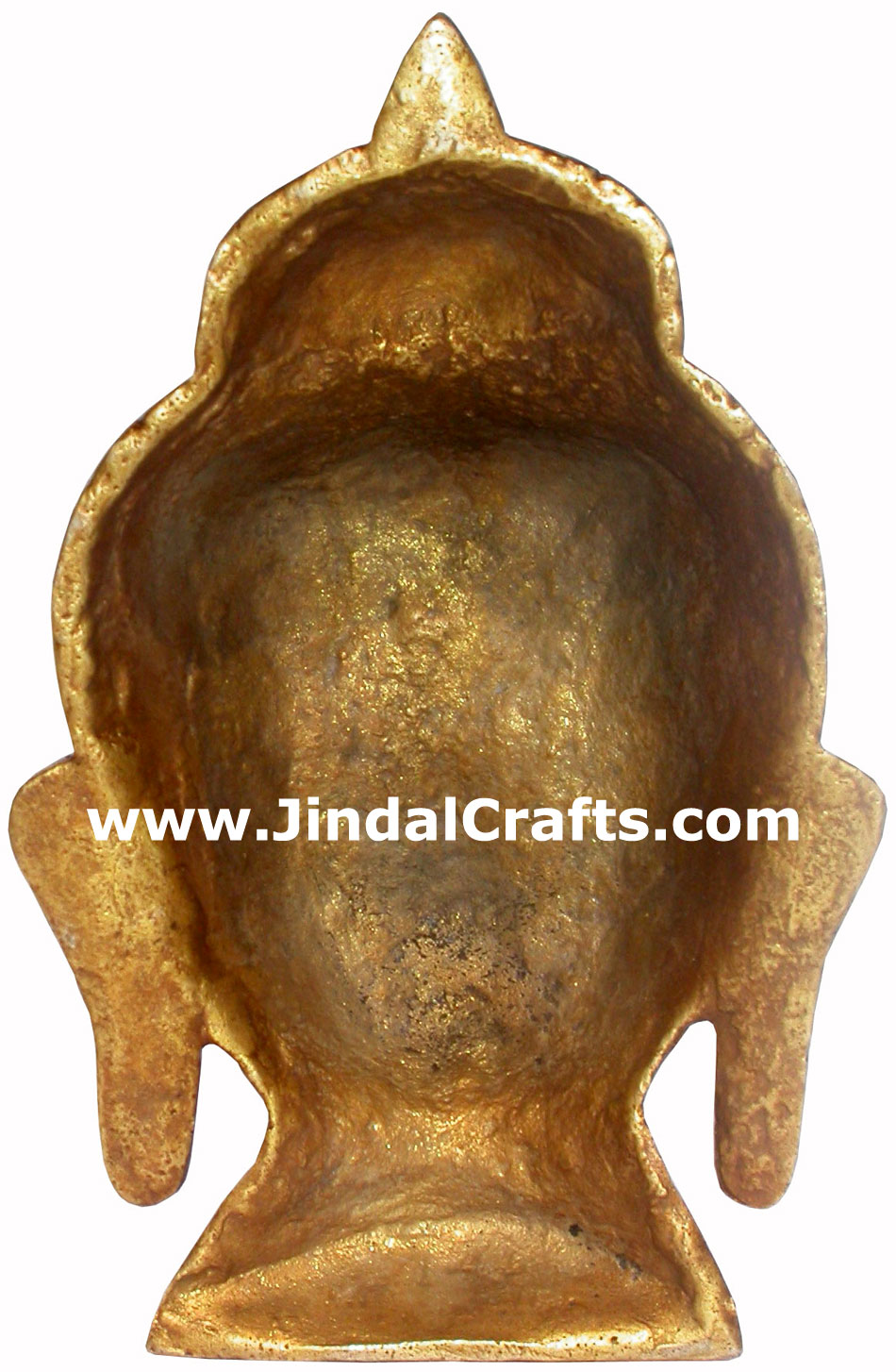 Buddha Head - Hand Carved Indian Art Craft Handicraft Home Decor Brass Figurine