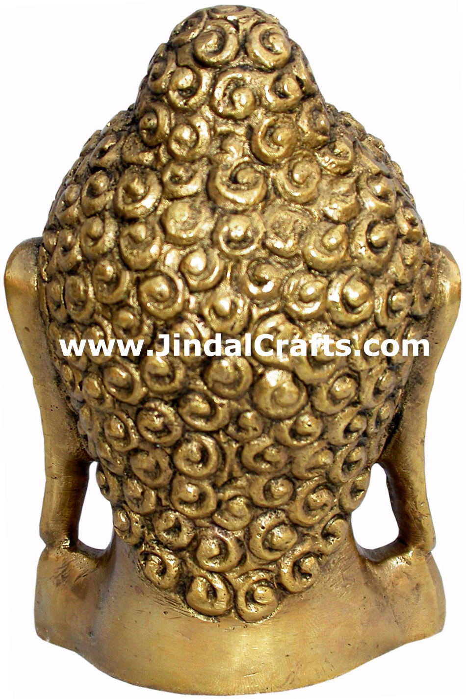 Buddha Bust - Hand Carved Indian Art Craft Handicraft Home Decor Brass Figurine