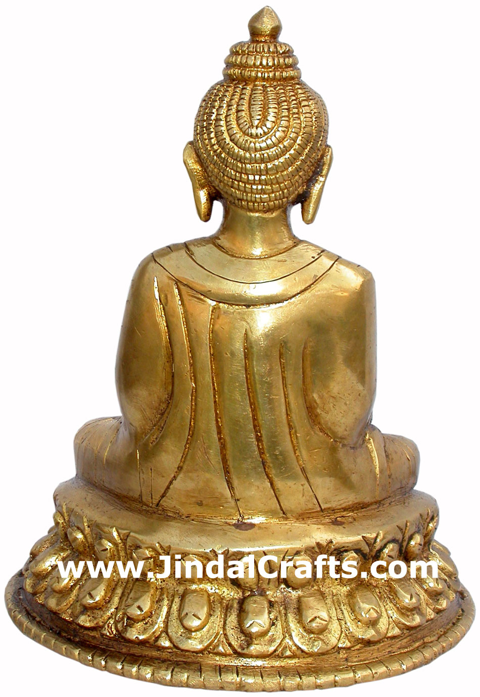 Buddha - Hand Carved Indian Art Craft Handicraft Home Decor Brass Figurine