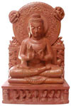Stone Sculpture Handmade Granite Buddha Figure Art Hand Carved Buddhism Figure