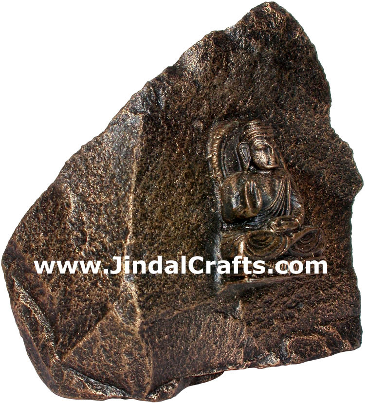 Unique Hand Carved Stone Gautam Buddha India Sculpture