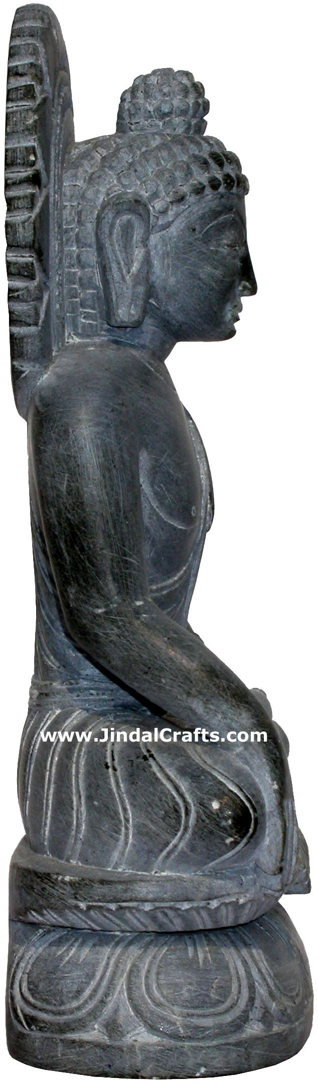 Lord Buddha Hand Carved Stone Indian Sculpture Artifact Figurine Idol Moorti Art