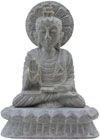 Lord Buddha Hand Carved Stone Sculpture Indian Carving Artifact Figure Idol Arts