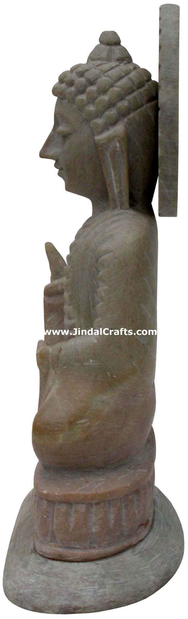 Lord Buddha Hand Carved Sculpture Stone Indian Artifact Statue Idols Handicrafts