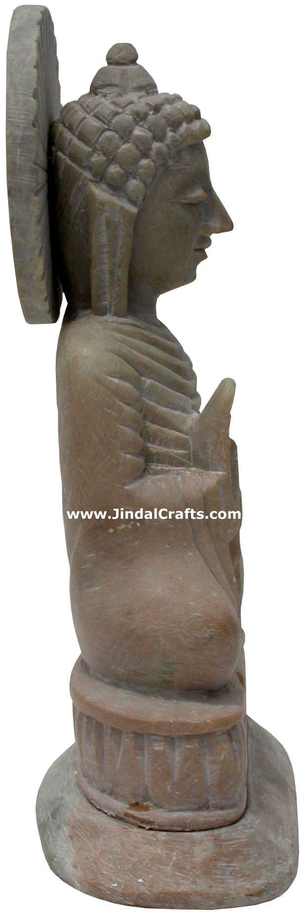 Lord Buddha Hand Carved Sculpture Stone Indian Artifact Statue Idols Handicrafts