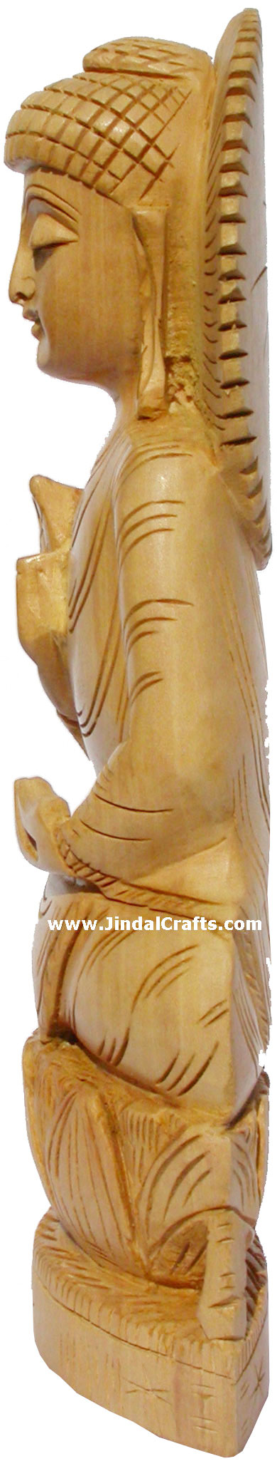 Handmade Sculpture Buddha Figurine India Hand Work Art Buddhism Handicraft Murti