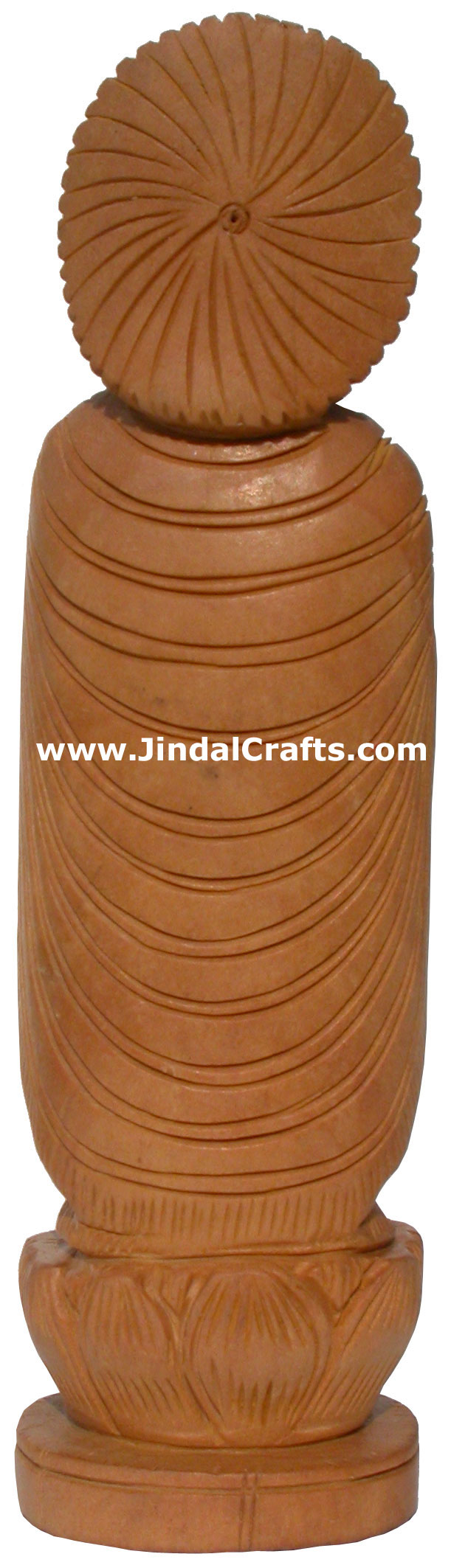 Hand Carved Wood Buddhist Sculpture India Carving Art