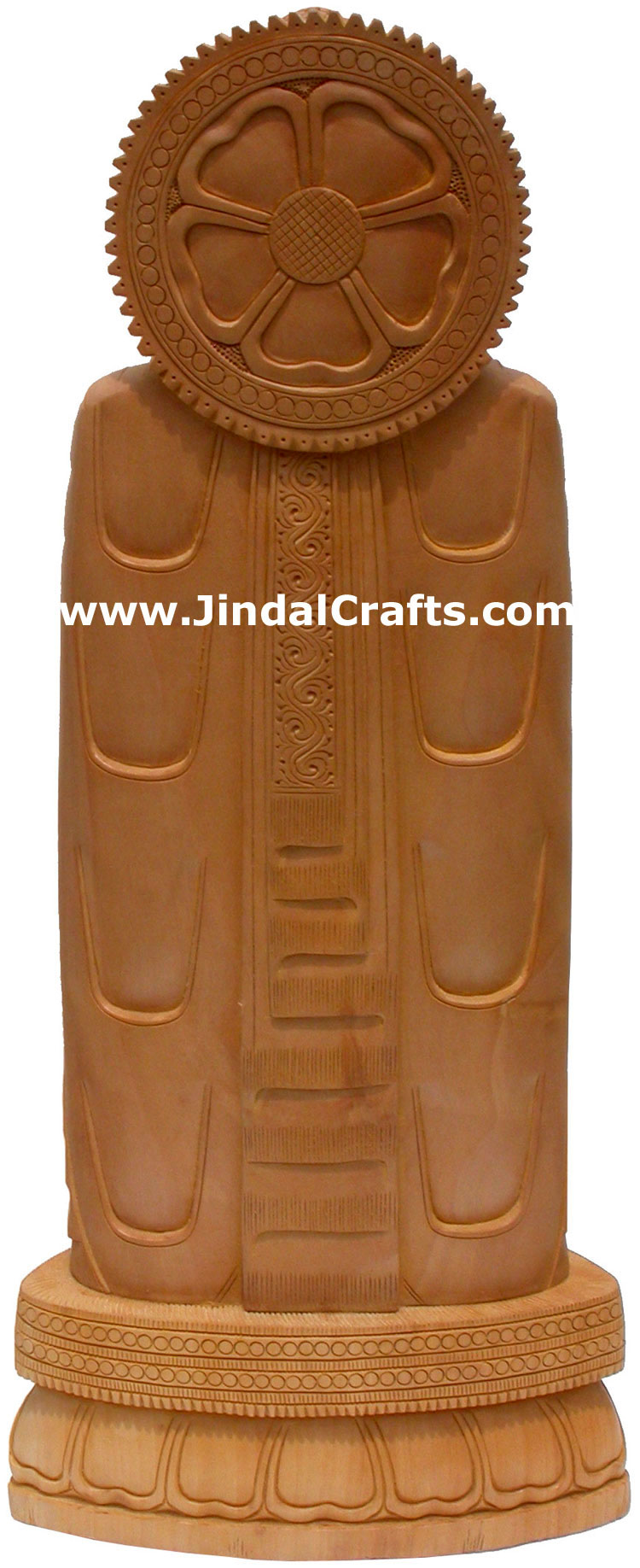 Masterpiece - Hand Carved Wooden Buddha Sculpture Indian Statue Art Tibetan Arts