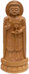 Masterpiece - Hand Carved Wooden Buddha Sculpture Indian Statue Art Tibetan Arts