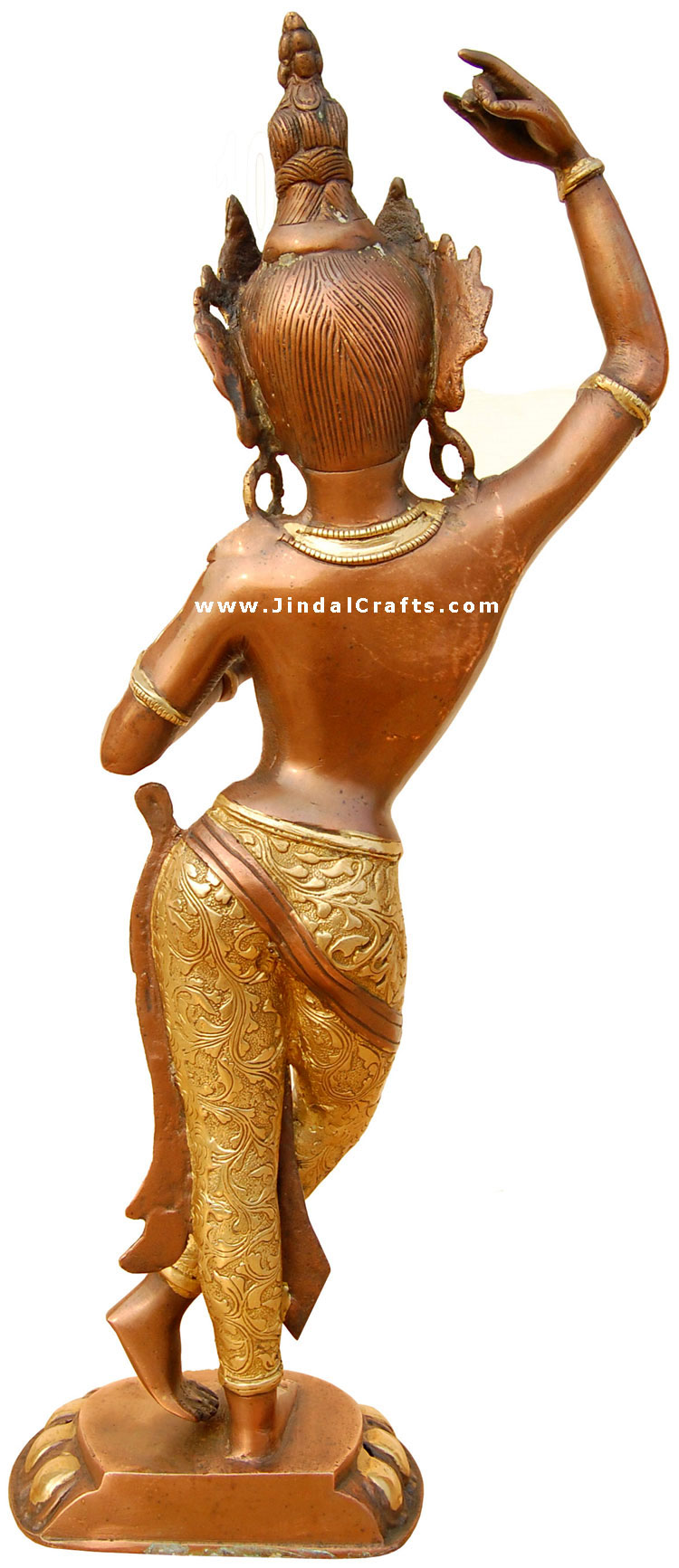 Buddhist Goddess Tara Sculpture Statue Idol Antique Art Handmade Brass Artifacts