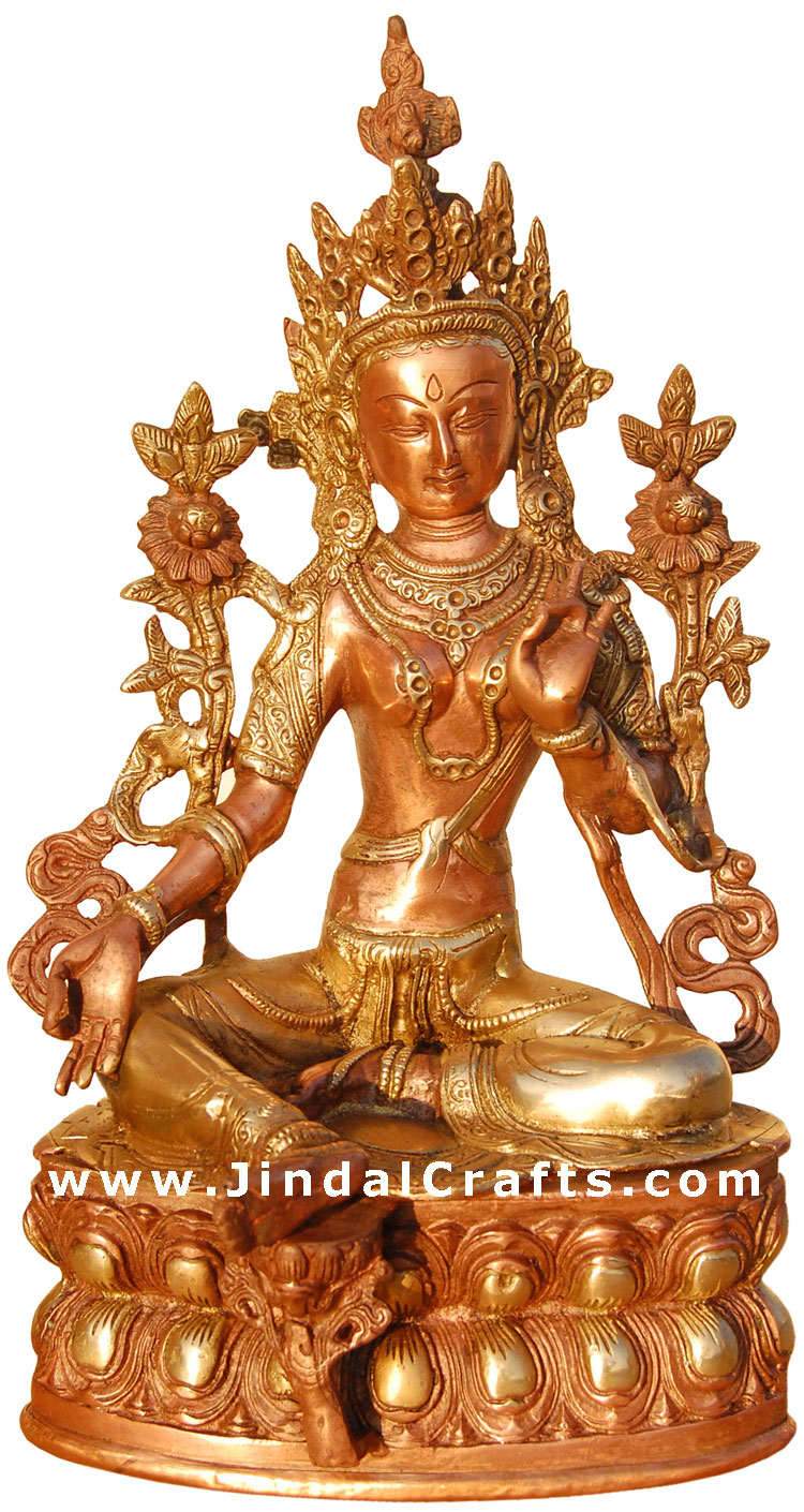 Goddess Tara Buddhism Figure Sculpture Antique Buddha