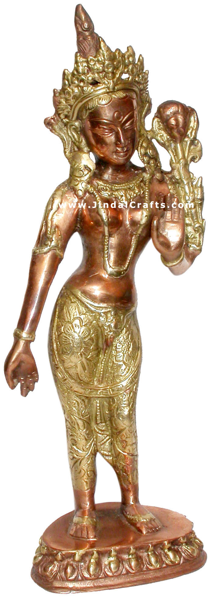 Tara Handmade Brass Tibetan Statue Art India Handicraft