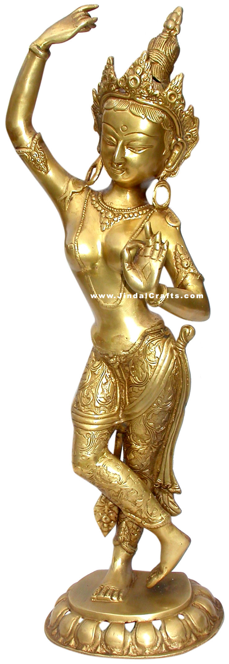 Tara Buddhist Goddess Sculpture Statue Idol Antique Art