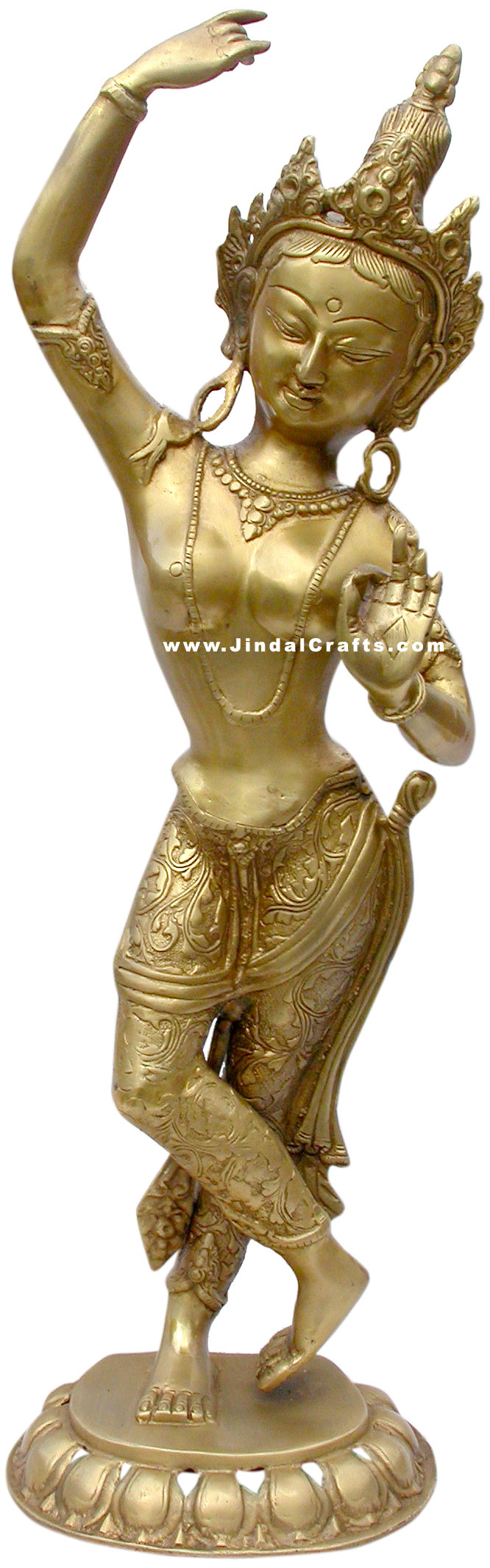 Tara Buddhist Goddess Sculpture Statue Idol Antique Art