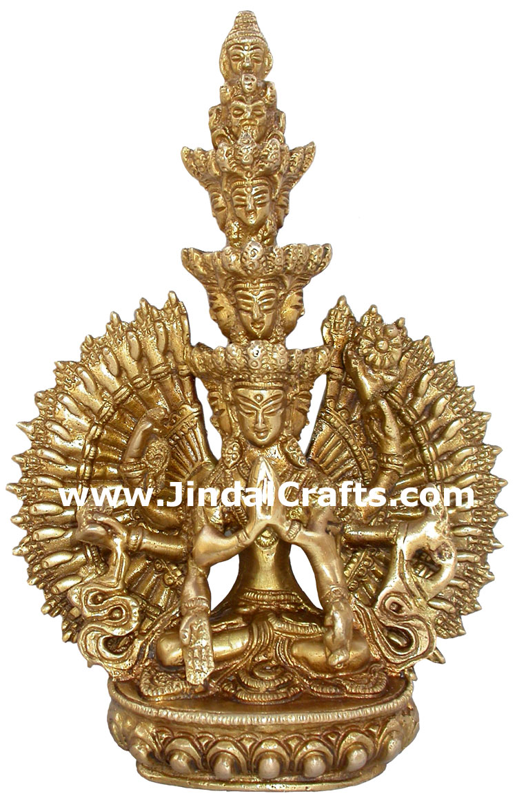 Tara Statue Buddhism Tibetan Religious Sculpture Arts Indian Handicrafts Crafts