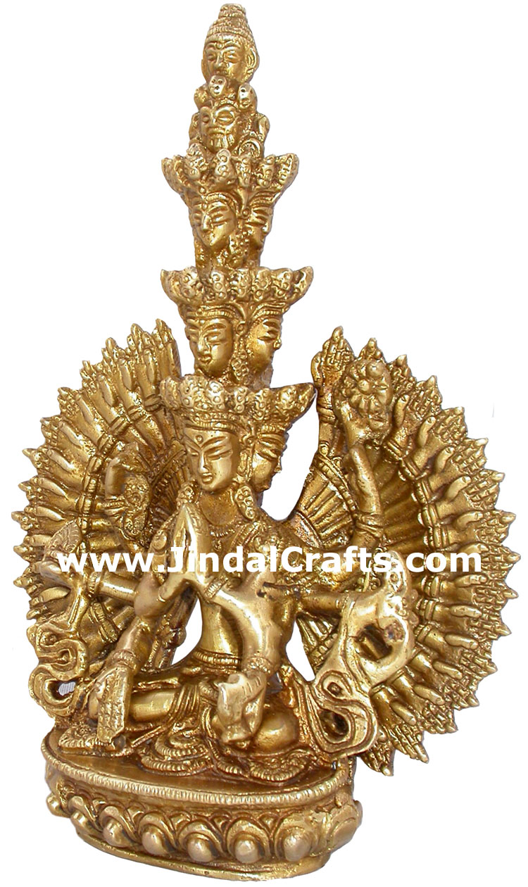 Tara Statue Buddhism Tibetan Religious Sculpture Arts Indian Handicrafts Crafts