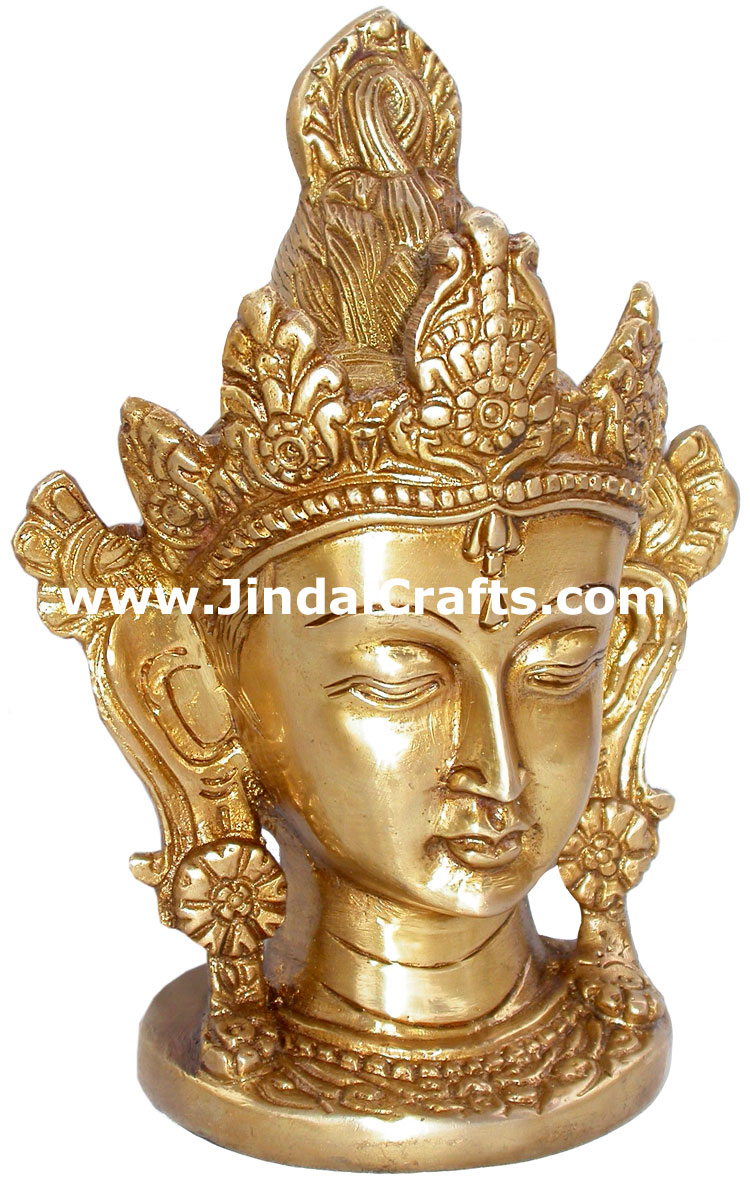 Tara Head Buddism Artifact India Metal Crafts Hand Made