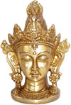 Tara Head Buddism Artifact India Metal Crafts Hand Made