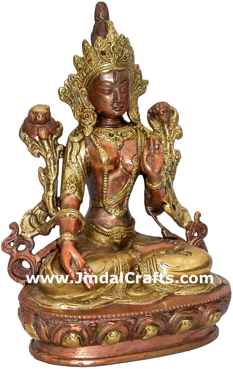 Tara Statue Himalayan Tibetan Buddism Artifacts Crafts