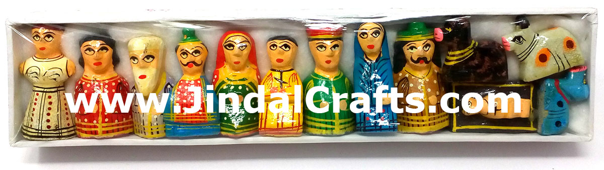 Religious Nativity Scene Figurine Set - Handmade and Hand Painted