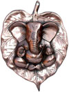 Ganpati Siddhi Vinayak on Leaf Wall Hanging Home Decor