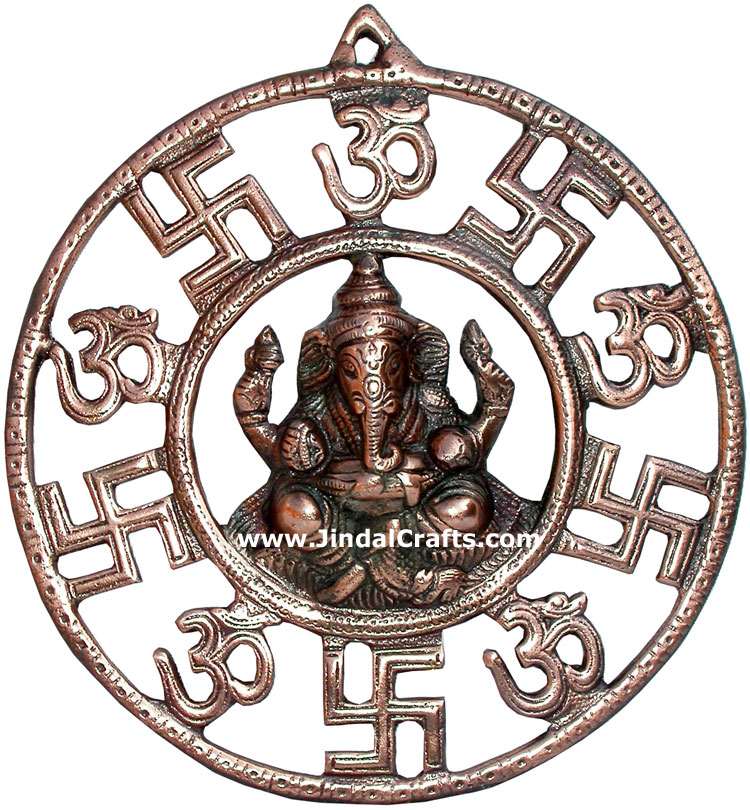 Lord Ganesha Wall Hanging Indian God Sculptures Crafts